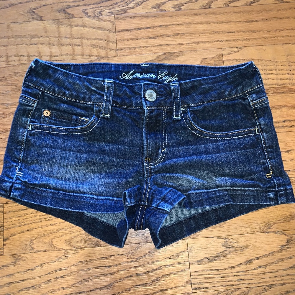 American Eagle- Low Rise Dark Shorts